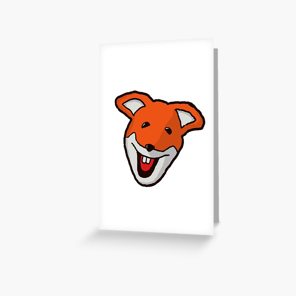 "Basil Brush From The Basil Brush Show" Greeting Card for Sale by