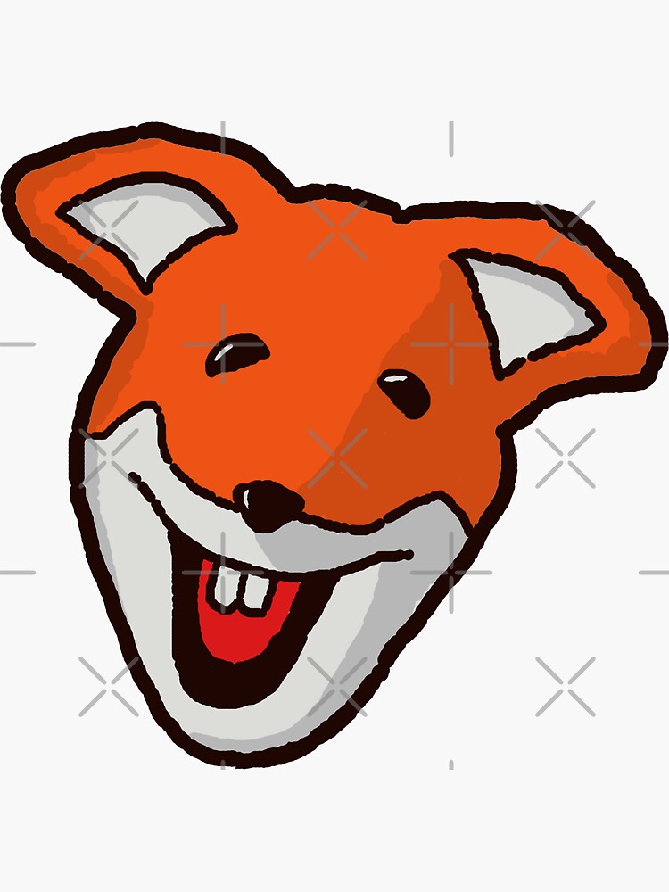"Basil Brush From The Basil Brush Show" Sticker for Sale by Captainhuck