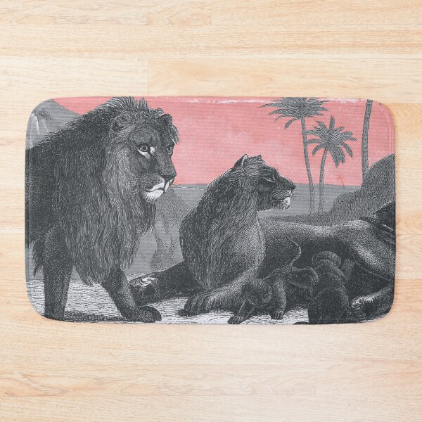 Item preview, Lion king of the beasts, elegant vintage illustration designed and sold by Mauswohn.