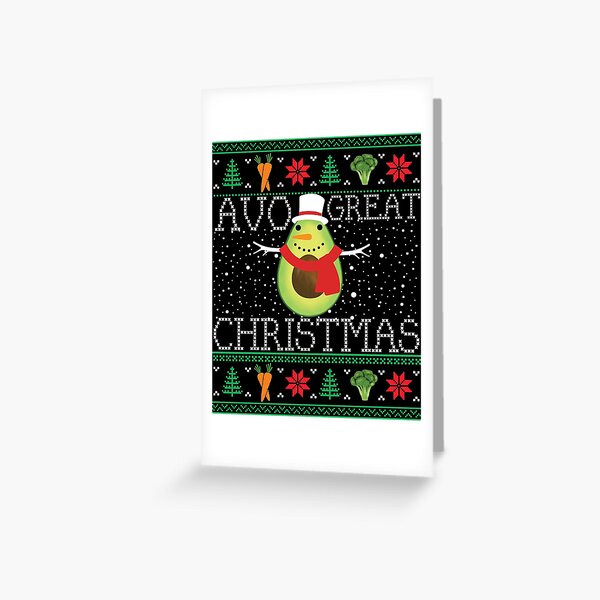 Item preview, Christmas Vegan Avocado Vegetarian Ugly Christmas Xmas designed and sold by mrsmitful.