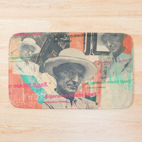 Item preview, Hermann Hesse portrait, famous quote designed and sold by Mauswohn.
