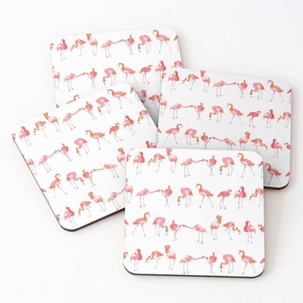 Item preview, Watercolor paint flamingo bird pattern designed and sold by hlclarkillo.