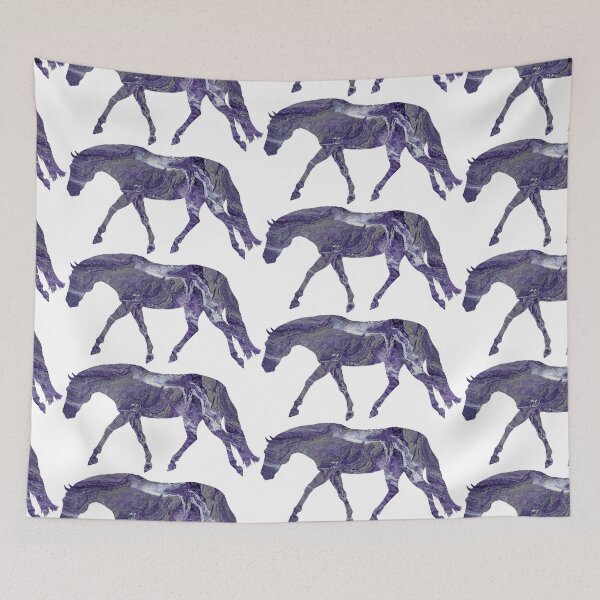 Item preview, Stock Horse 8- Purple and Grey Marble designed and sold by LuxeHurricane.