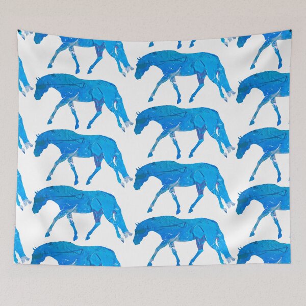 Item preview, Stock Horse 9- Iridescent Blue, Purple, Pink, Grey Marble designed and sold by LuxeHurricane.