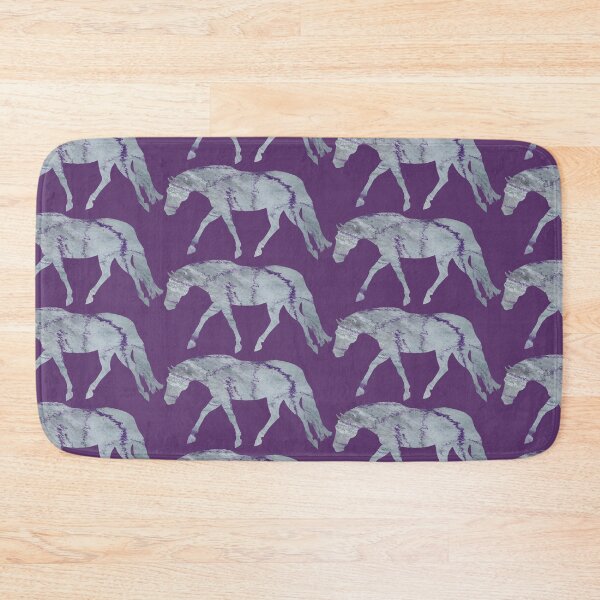 Item preview, Stock Horse 10- Grey and Purple Marble designed and sold by LuxeHurricane.