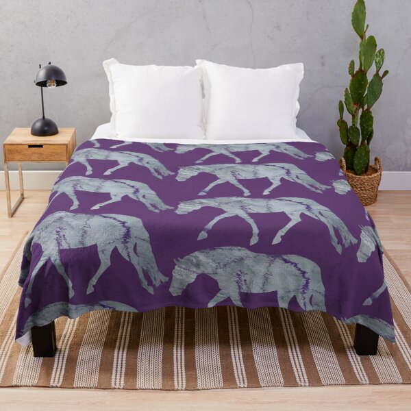 Item preview, Stock Horse 10- Grey and Purple Marble designed and sold by LuxeHurricane.