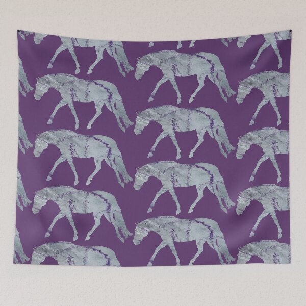 Item preview, Stock Horse 10- Grey and Purple Marble designed and sold by LuxeHurricane.