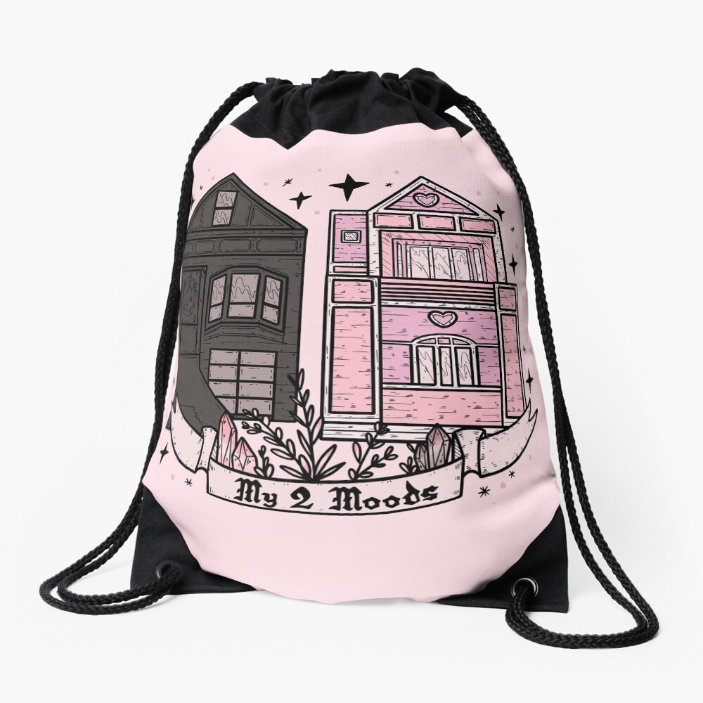 MY 2 MOODS Drawstring Bag