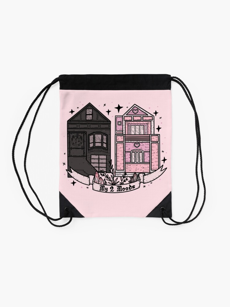 Alternate view of MY 2 MOODS Drawstring Bag