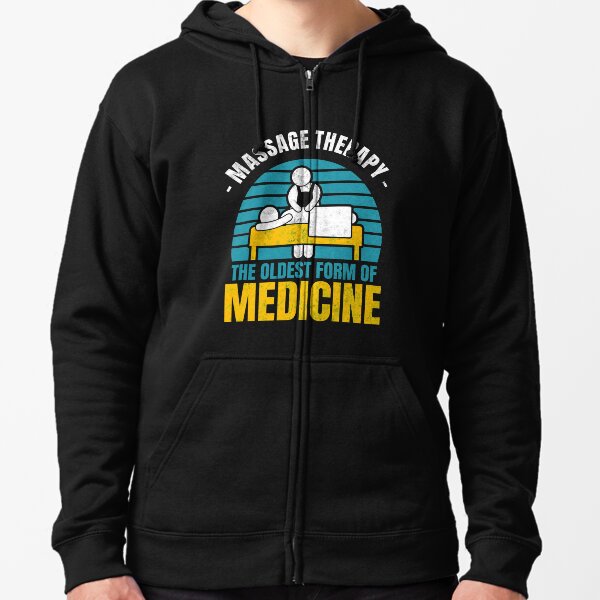 Massage Therapist Design comme cadeaux de massothérapie Veste zippée à capuche