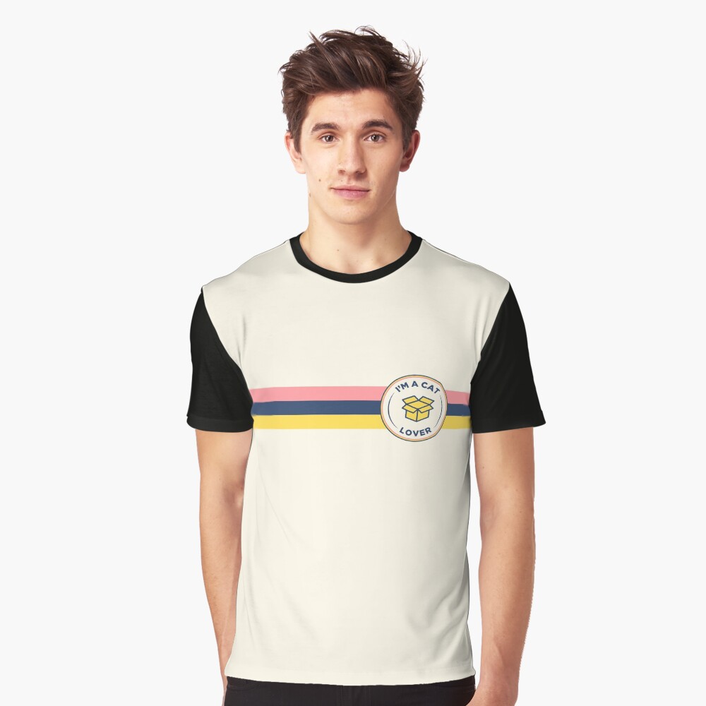 Funny Cat Lover Retro Badge Graphic T-Shirt