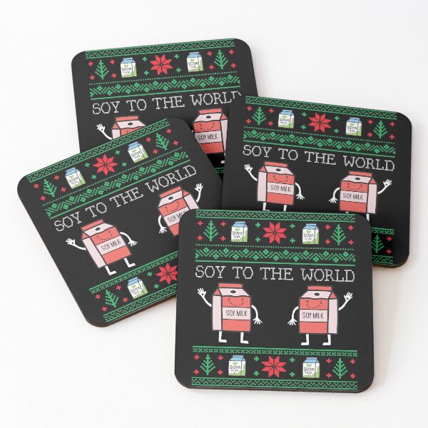 Item preview, Funny Christmas Vegan Vegetarian Soy Milk Ugly Christmas designed and sold by mrsmitful.