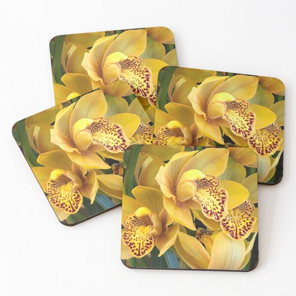 Item preview, Yummy Yellow Orchid With Luxurious Magenta Red Spots Art Photo designed and sold by DEC02.