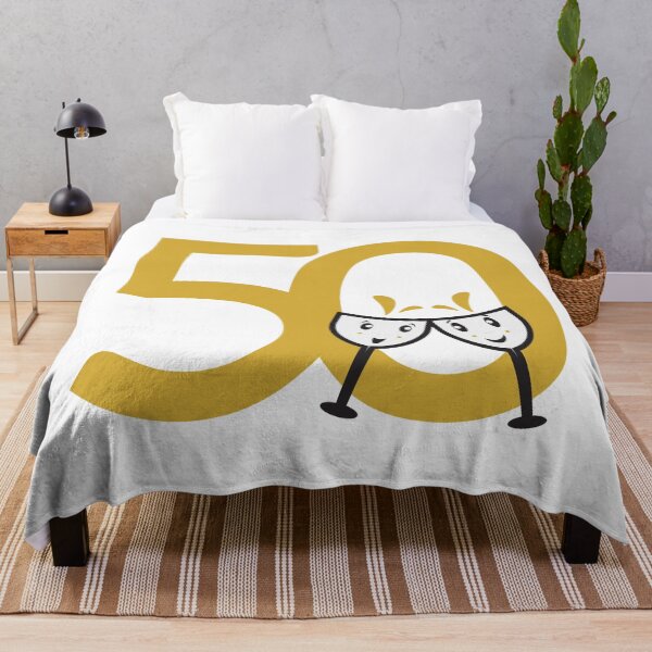 Item preview, 50th Birthday Large Numbers and Cute Wine Glasses designed and sold by sigdesign.