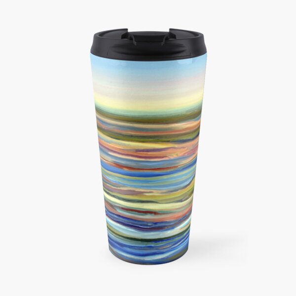 Salt Marsh Sunrise, Plum Island, Cape Ann, Massachusetts. From original oil painting by Pamela Parsons Travel Mug