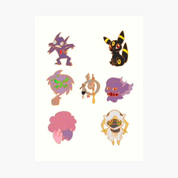 Spiritomb shiny Art Board Print for Sale by Rosie Barger