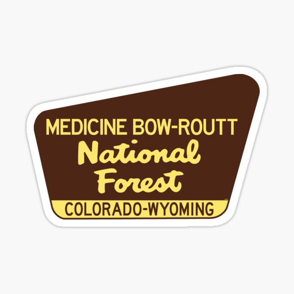 Item preview, Medicine Bow - Routt National Forest Colorado Wyoming Laptop Luggage Bumper  designed and sold by DESTINATIONS DECAL.