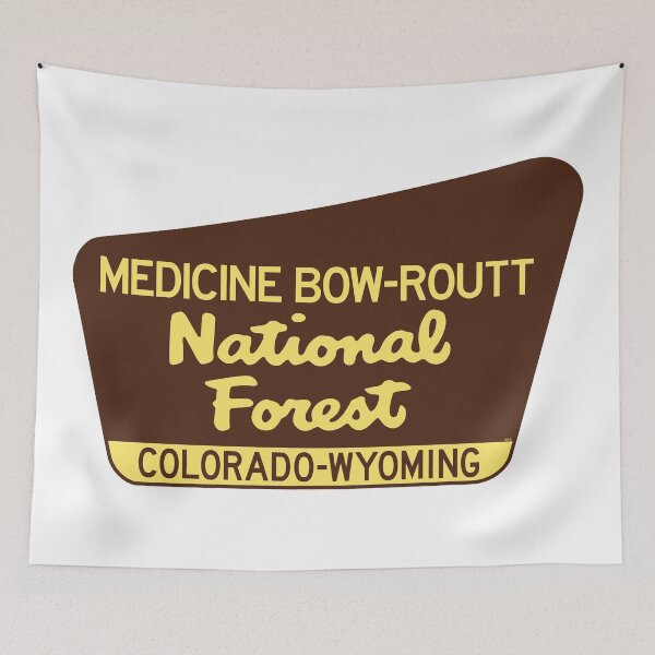 Item preview, Medicine Bow - Routt National Forest Colorado Wyoming Laptop Luggage Bumper  designed and sold by DESTINATIONS DECAL.