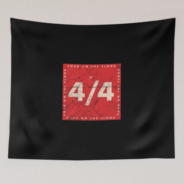 Item preview, Four On The Floor Techno Rhythm Beat Club DJ Producer Rave design designed and sold by A-Fashion.