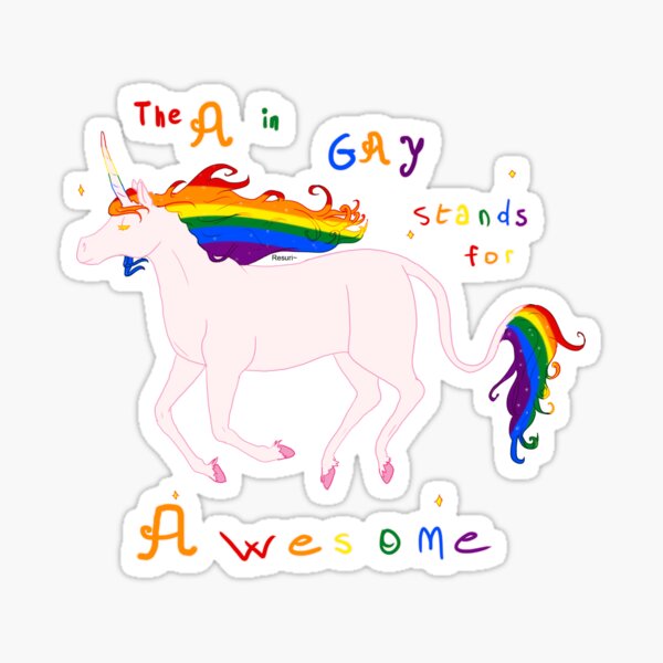Licorne gay fantastique Sticker