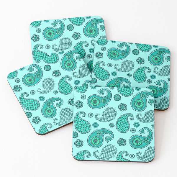 Item preview, Paisley Pattern, Aqua and Turquoise  designed and sold by Marymarice.