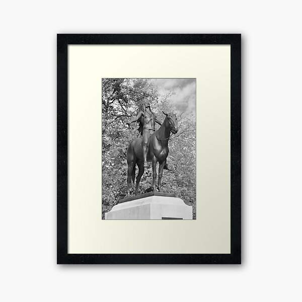 Item preview, Full statue of Appeal to the Great Spirit in Black and White designed and sold by mltrue.