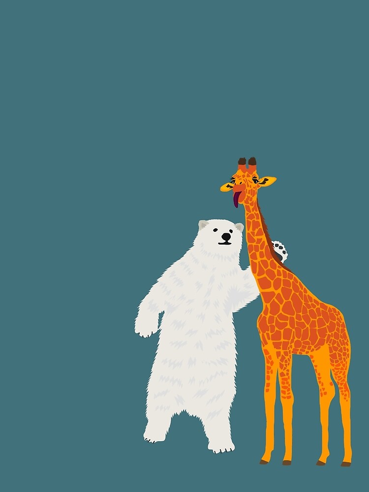 polar bear and giraffe, love is love by zillahdee