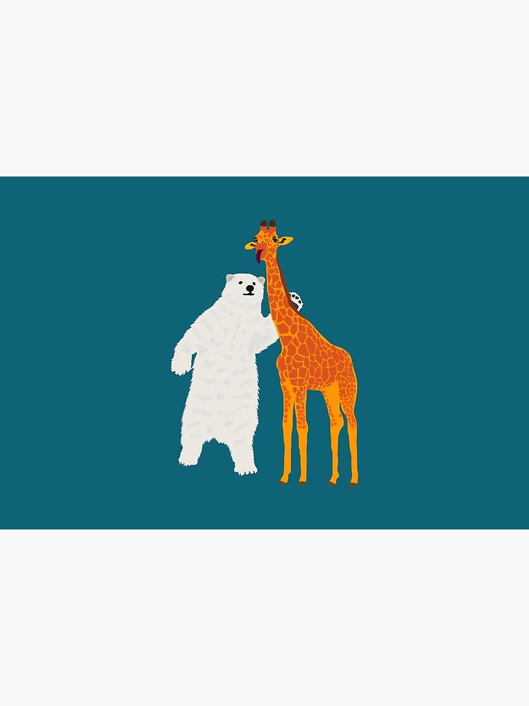 polar bear and giraffe, love is love by zillahdee