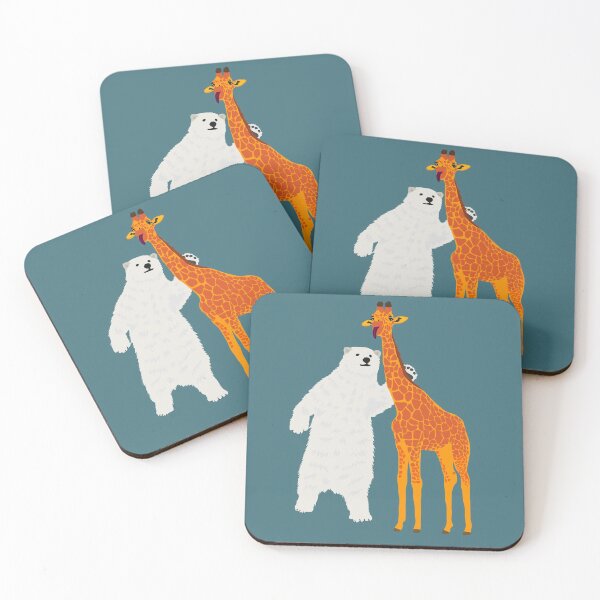 Item preview, polar bear and giraffe, love is love designed and sold by zillahdee.