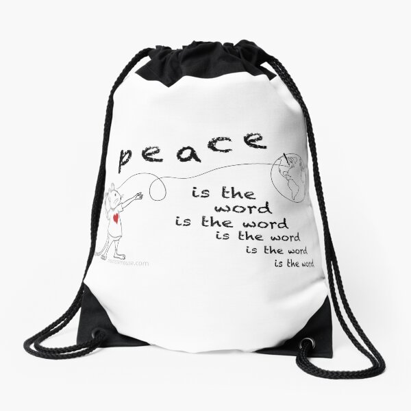 Item preview, MantraMouse® Peace is the Word Cartoon designed and sold by Donna Martini.
