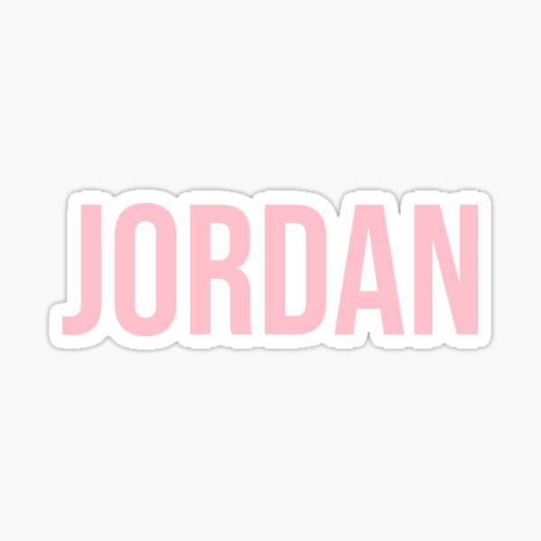 Jordan Name Stickers | Redbubble