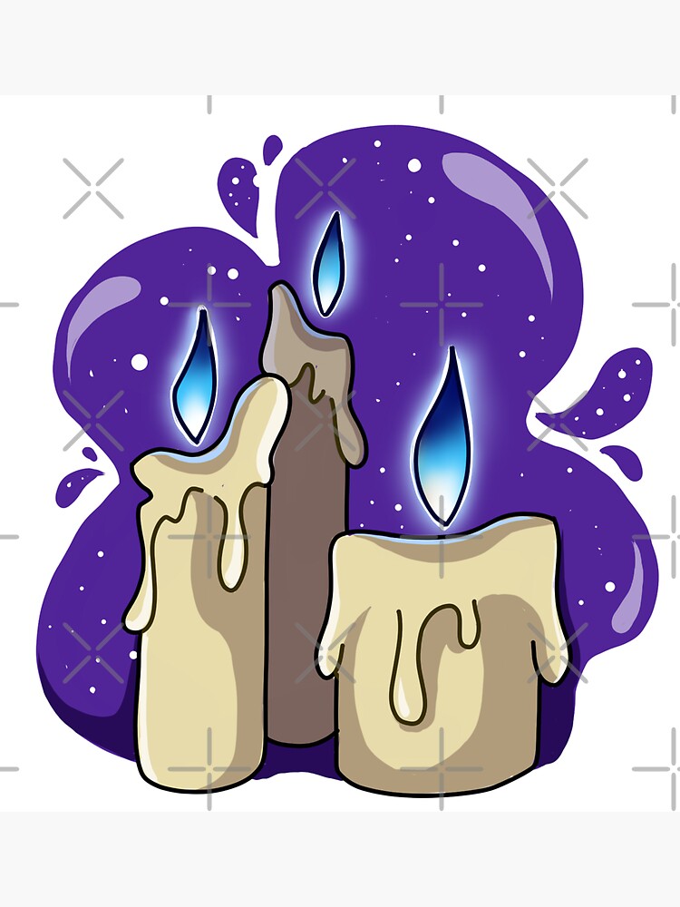 Candle  Sticker for Sale by floresmarcella