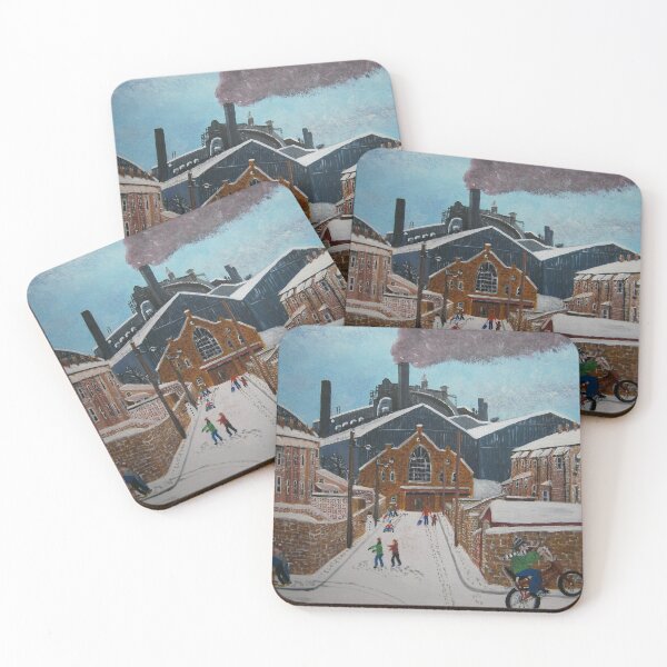 Item preview, Consett, Steelworks, Snow  designed and sold by CrossanArt.