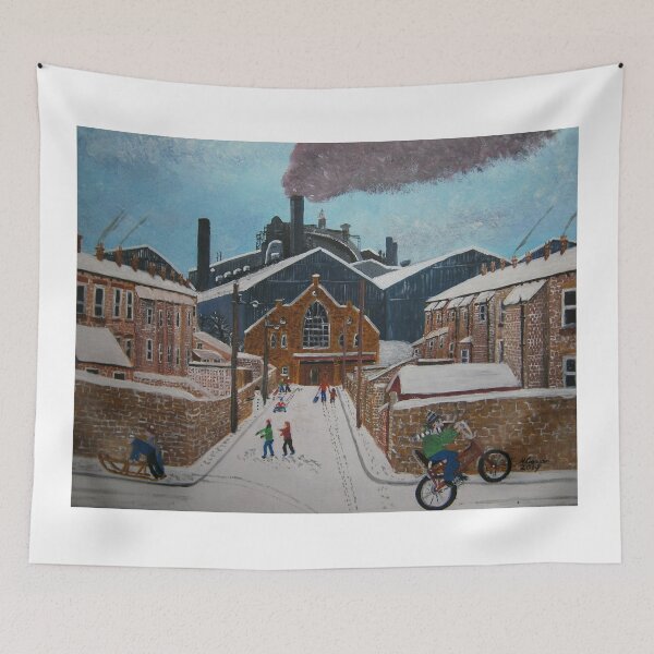 Item preview, Consett, Steelworks, Snow  designed and sold by CrossanArt.
