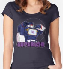 Soundwave: Superior (bust) - for dark shirts Women's Fitted Scoop T-Shirt