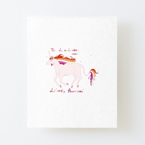 Licorne lesbienne fantastique Impression montée sur toile
