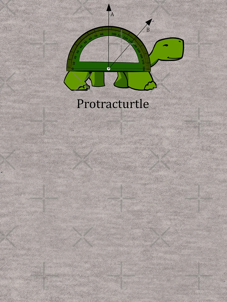 Thumbnail 6 of 6, Pullover Sweatshirt, Protracturtle - Funny Math Turtle designed and sold by Bethcentral Designs.