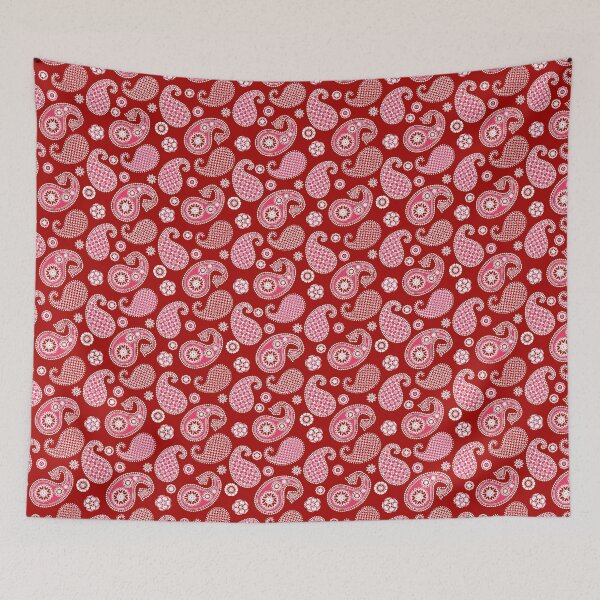 Item preview, Paisley Pattern, Dark Red, White and Coral Pink   designed and sold by Marymarice.