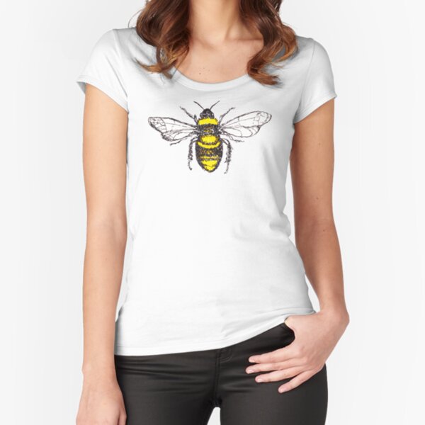 Bee II Fitted Scoop T-Shirt