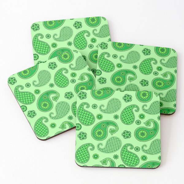 Item preview, Paisley Pattern, Lime and Emerald Green  designed and sold by Marymarice.