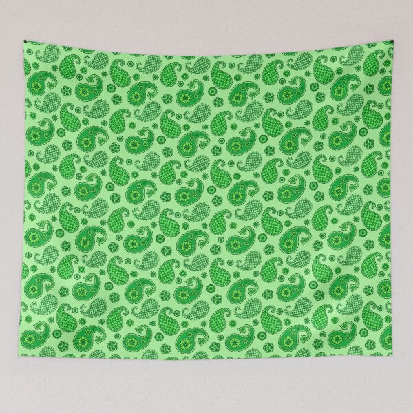 Item preview, Paisley Pattern, Lime and Emerald Green  designed and sold by Marymarice.