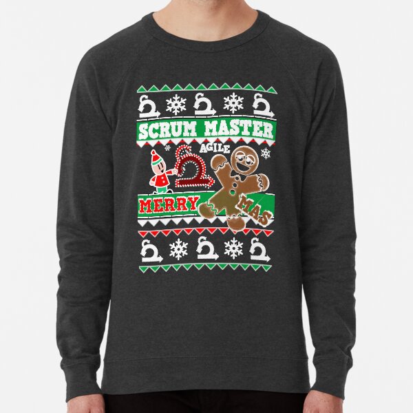 XMAS SWEATER SCRUM MASTER Lightweight Sweatshirt
