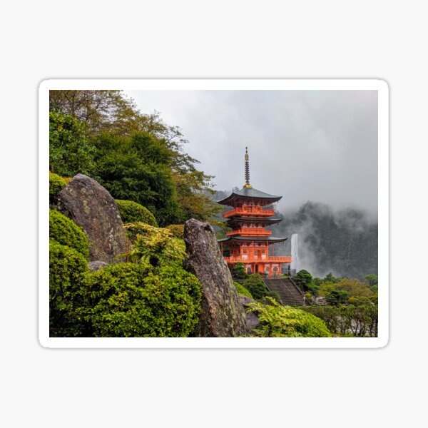 The Nachi waterfall and the pagoda Sticker