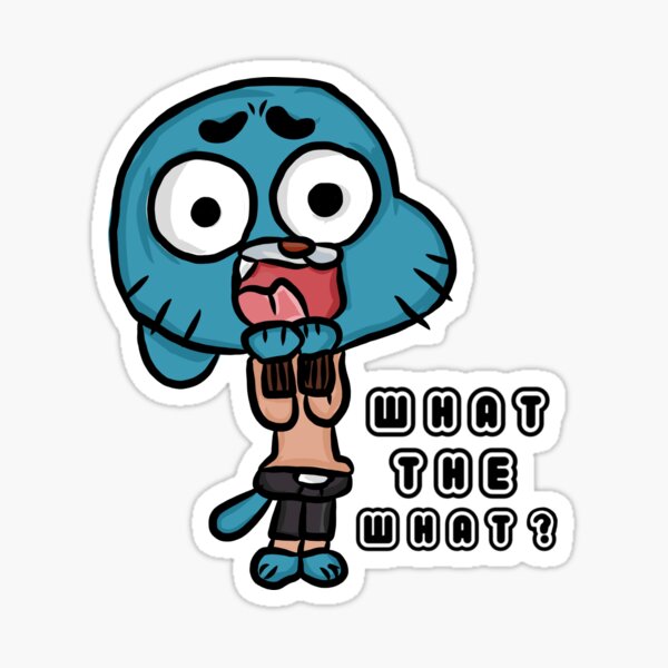 Quoi le quoi? - Le monde incroyable de Gumball Sticker