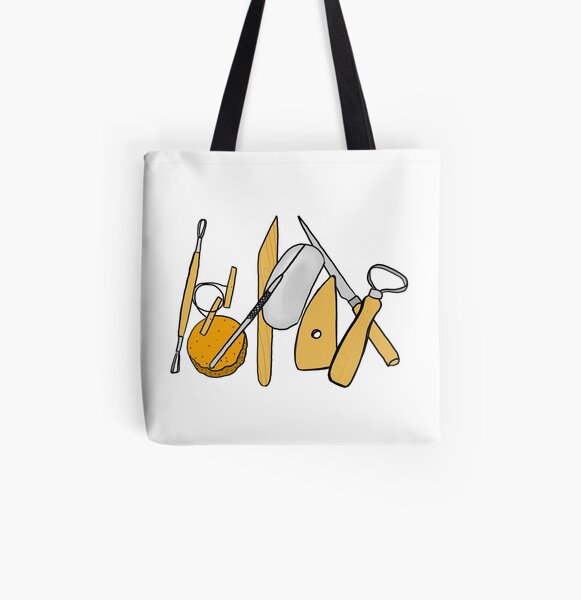 Pottery Clay Tools Ceramic Tote Bag for Sale by artcrazed