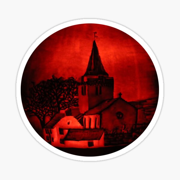 Dreel Halls, Anstruther (Carved onto a Pumpkin) Sticker