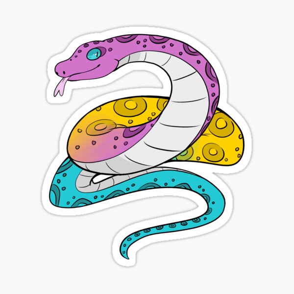 Pansexual Snake Sticker