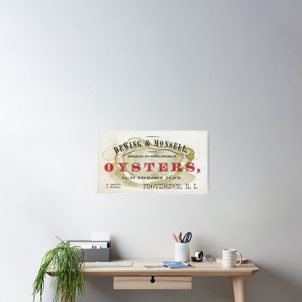 "Vintage Oyster Dealers" Poster by historicimage Redbubble