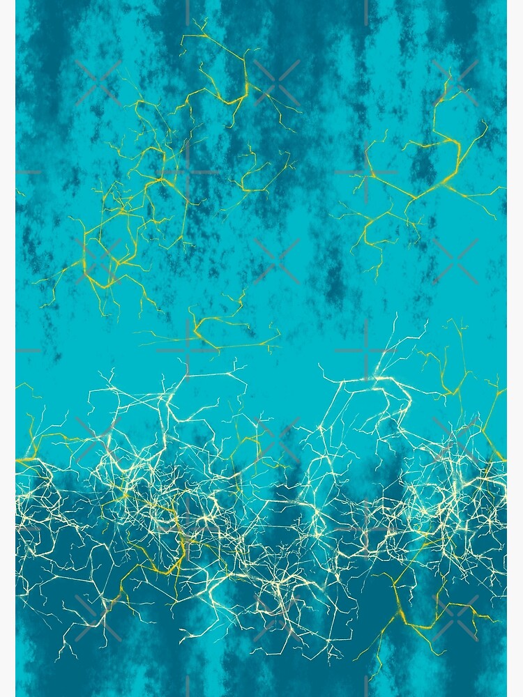 Lightning storm digital painting abstract pattern design by nobelbunt