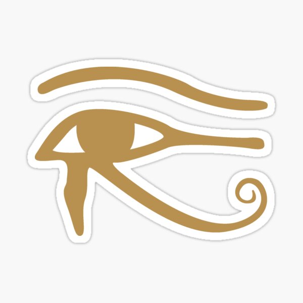 Gold Eye of Horus/Ra Sticker